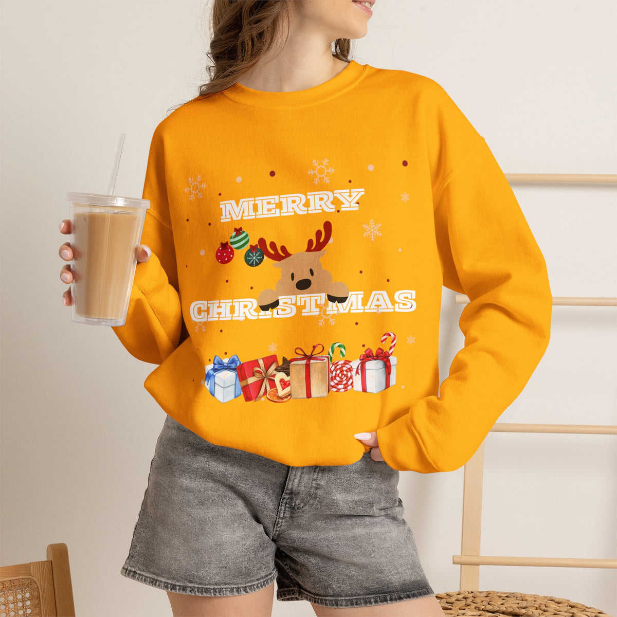 Merry Christmas Reindeer Sweatshirt
