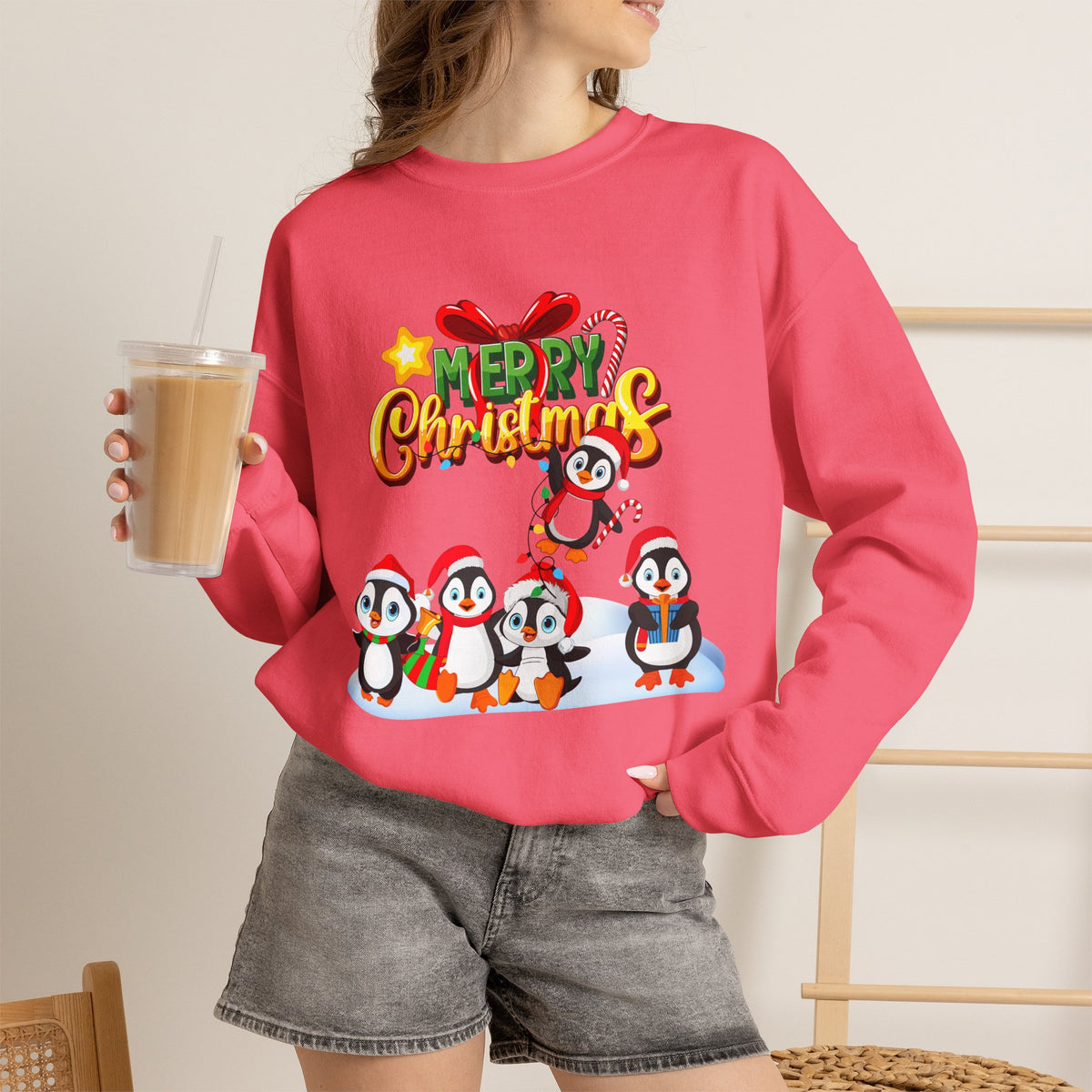 Merry Christmas Penguins  Sweatshirt