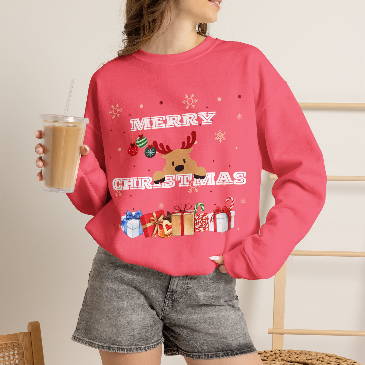 Merry Christmas Reindeer Sweatshirt
