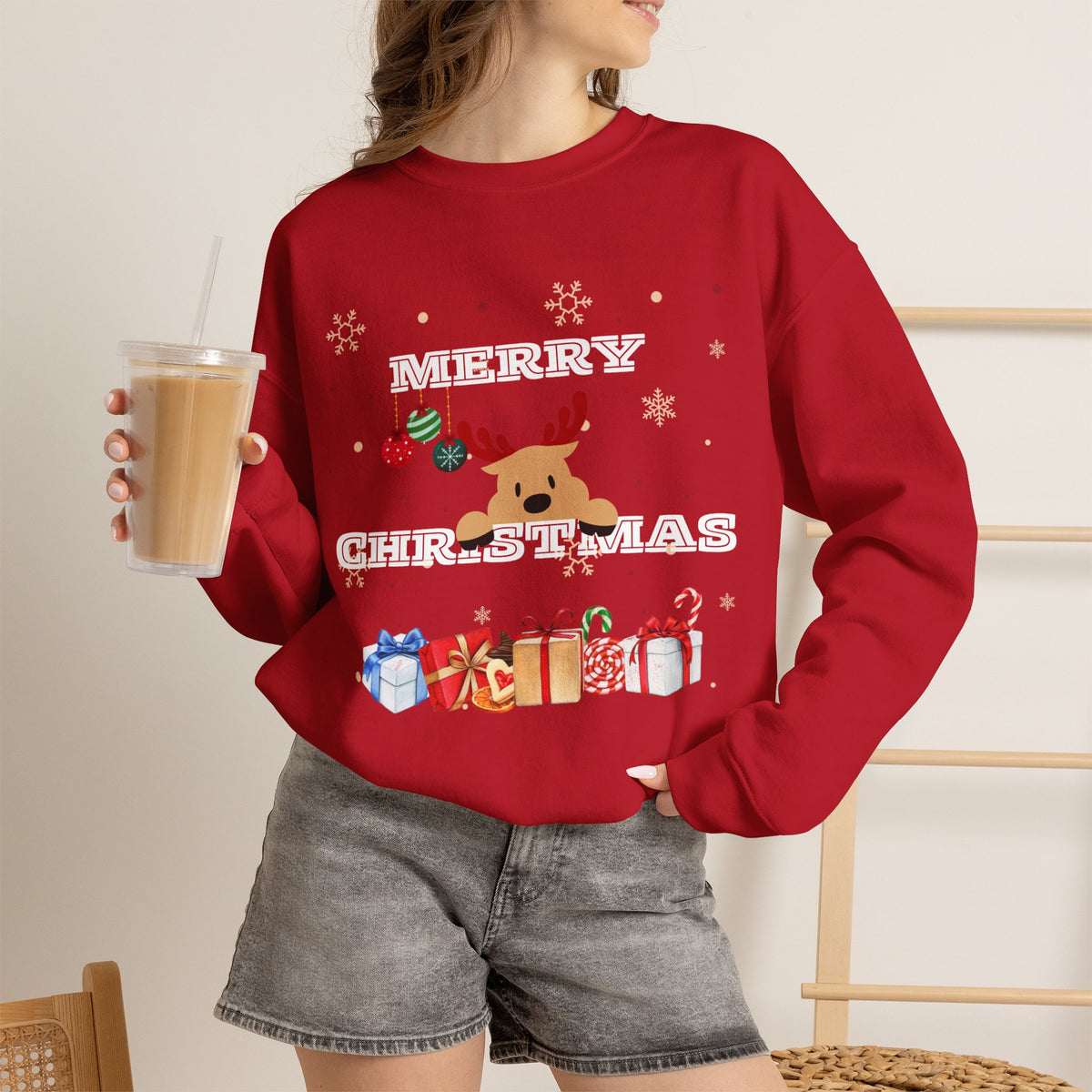 Merry Christmas Reindeer Sweatshirt