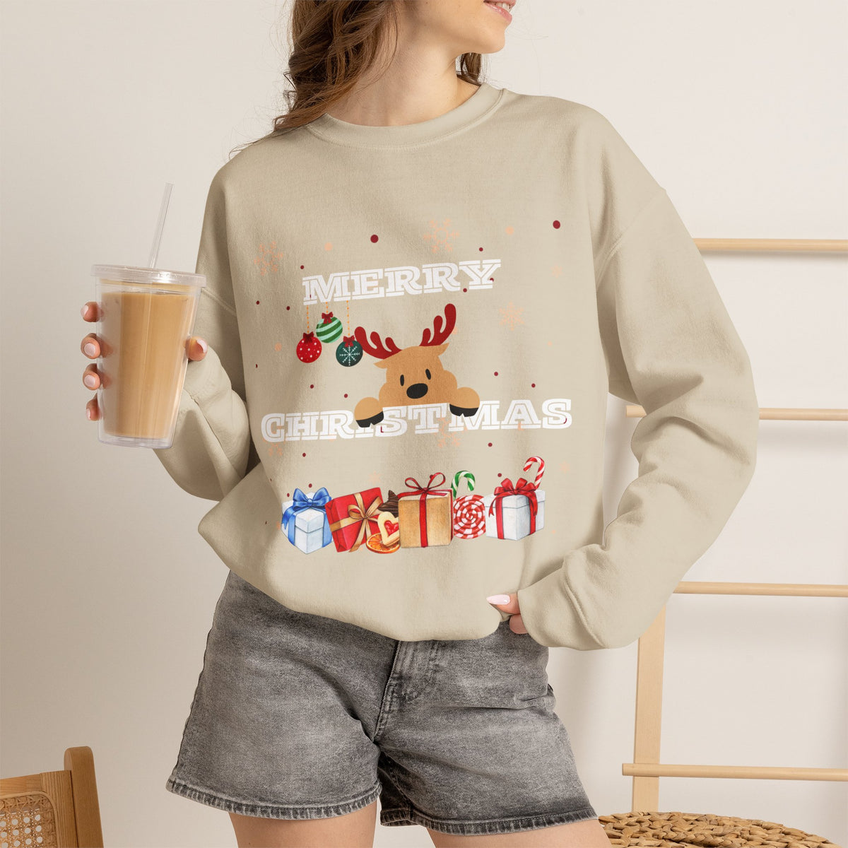 Merry Christmas Reindeer Sweatshirt