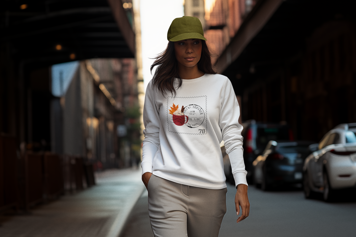 Fall Postal Stamps Sweatshirt