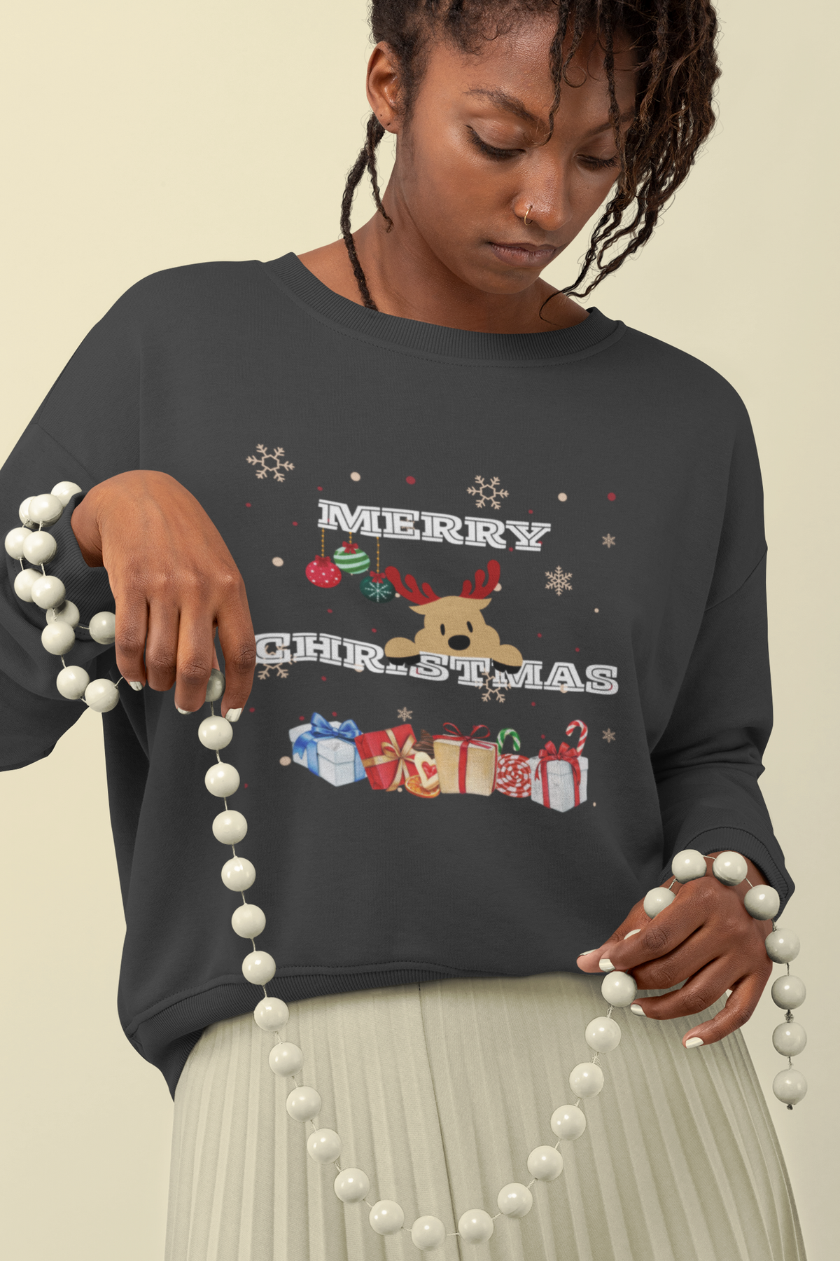Merry Christmas Reindeer Sweatshirt