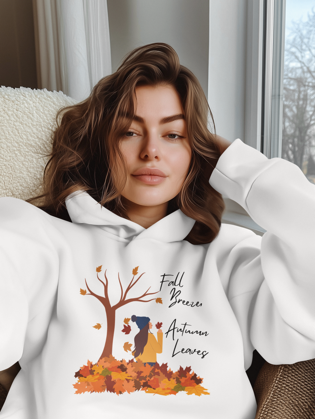 Fall Breeze, Autumn Leaves  Hoodie
