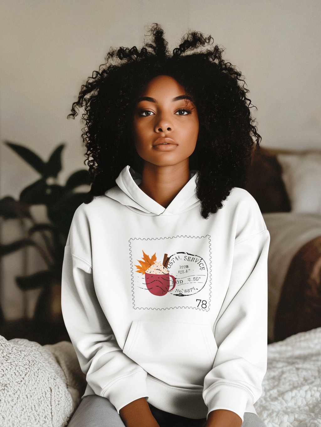 Fall Mailing Stamp Hoodie