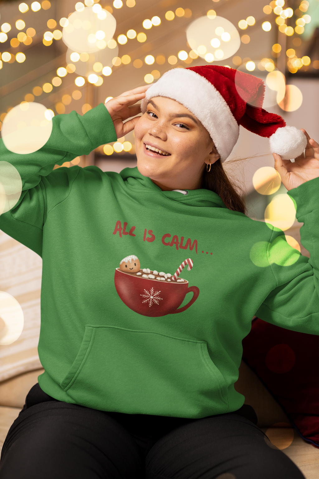 All is Calm Holiday Hoodie