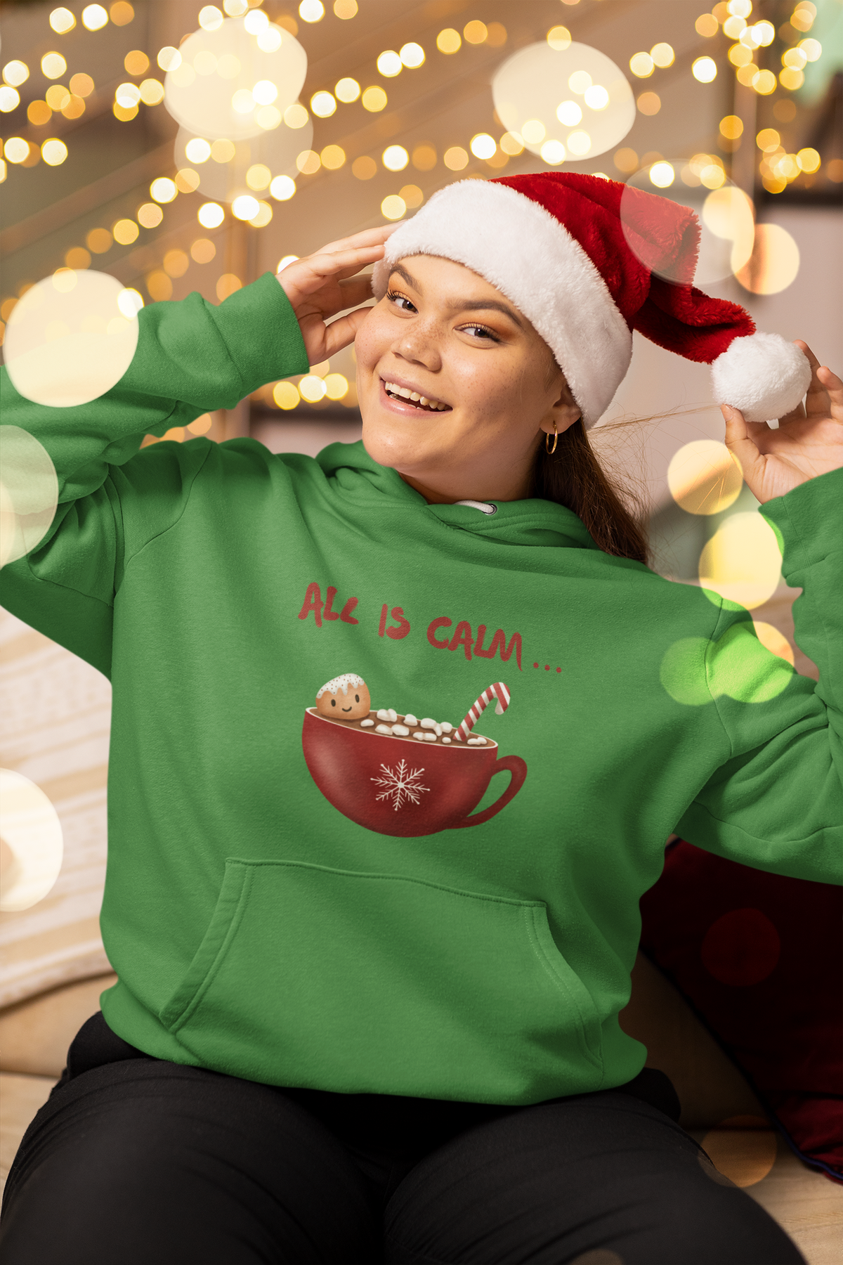 All is Calm Holiday Hoodie