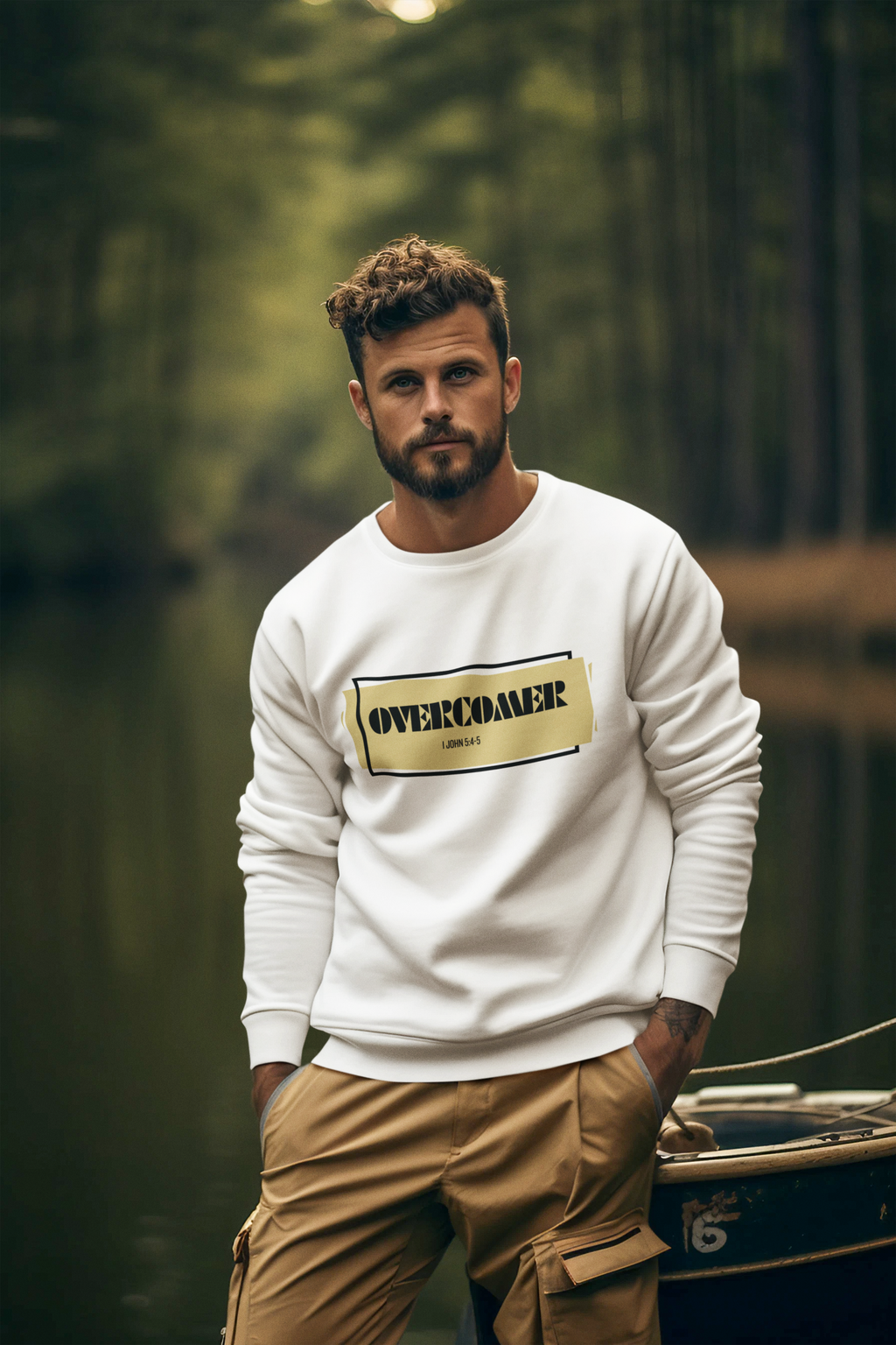 OVERCOMER 1 John 5:4-5  Sweatshirt