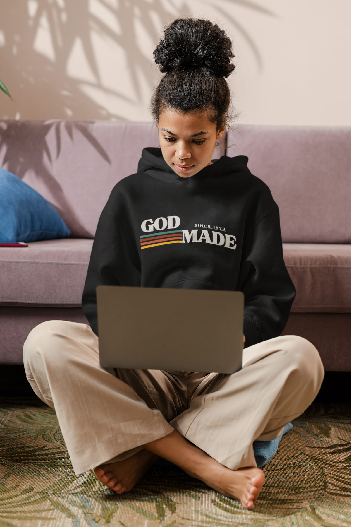 God Made Since 1978, Retro  Hoodie