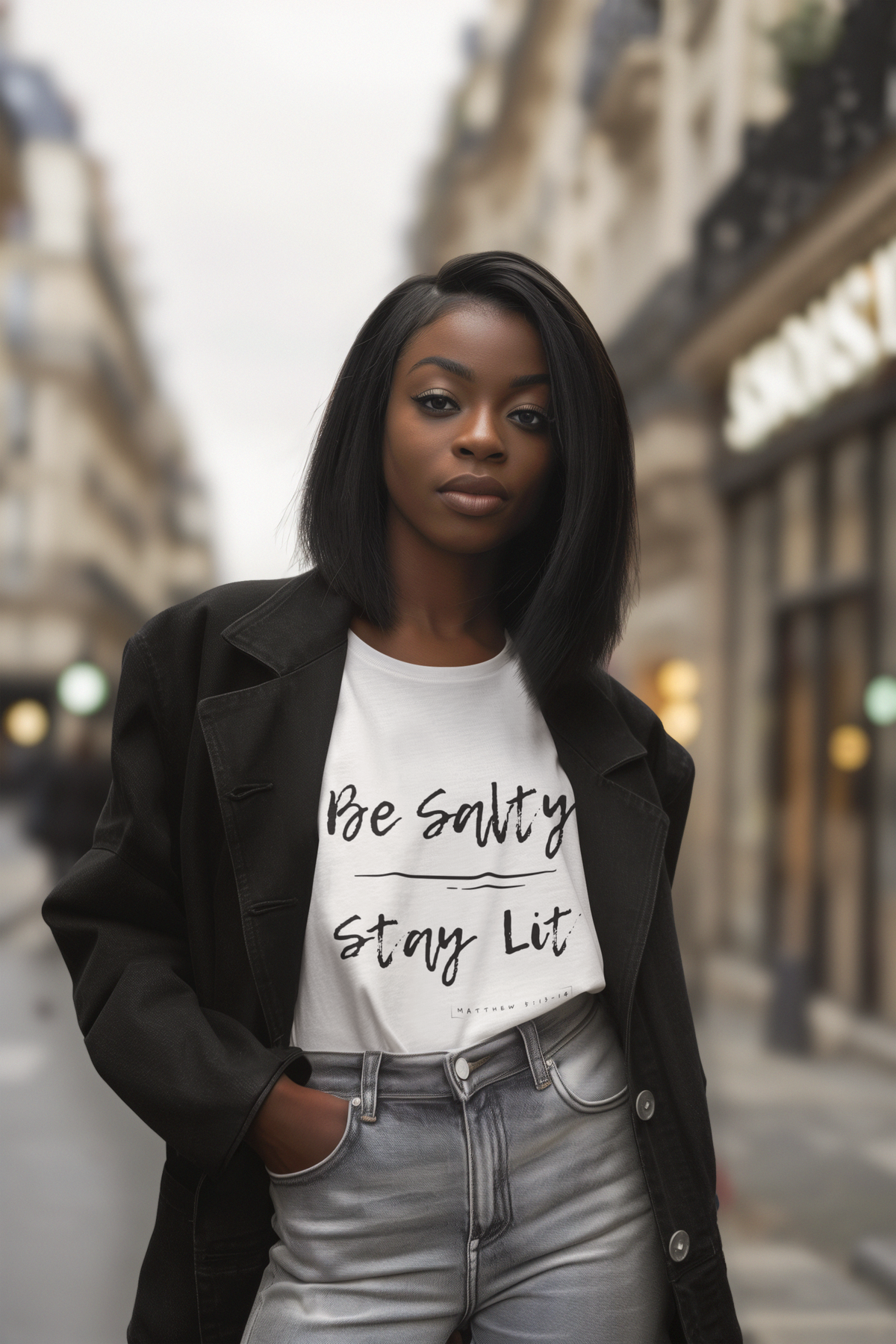 Be Salty, Stay Lit, Matthew 5:13-14  T Shirt