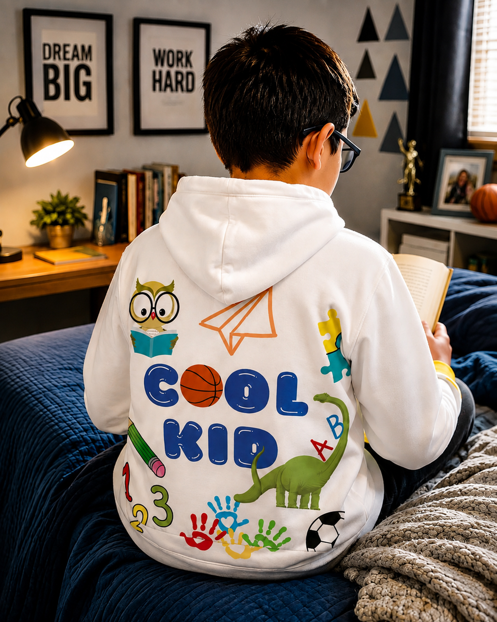 COOL KID Hoodie, Motivational Hoodie, Kid Pullover, Cool Kid Gift