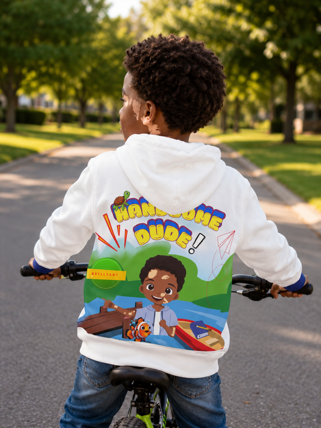 Vitiligo Awareness Handsome Dude Hoodie