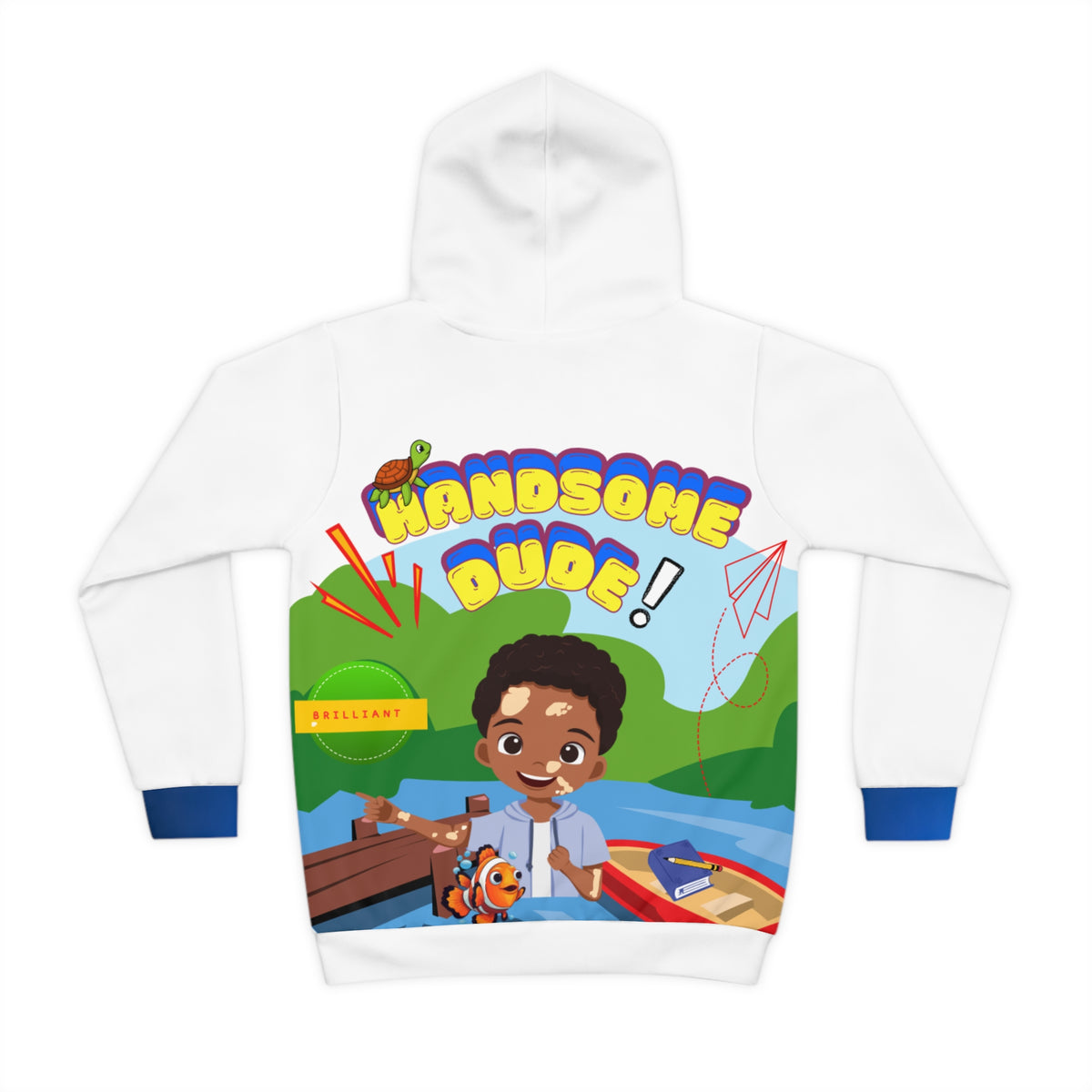 Vitiligo Awareness Handsome Dude Hoodie