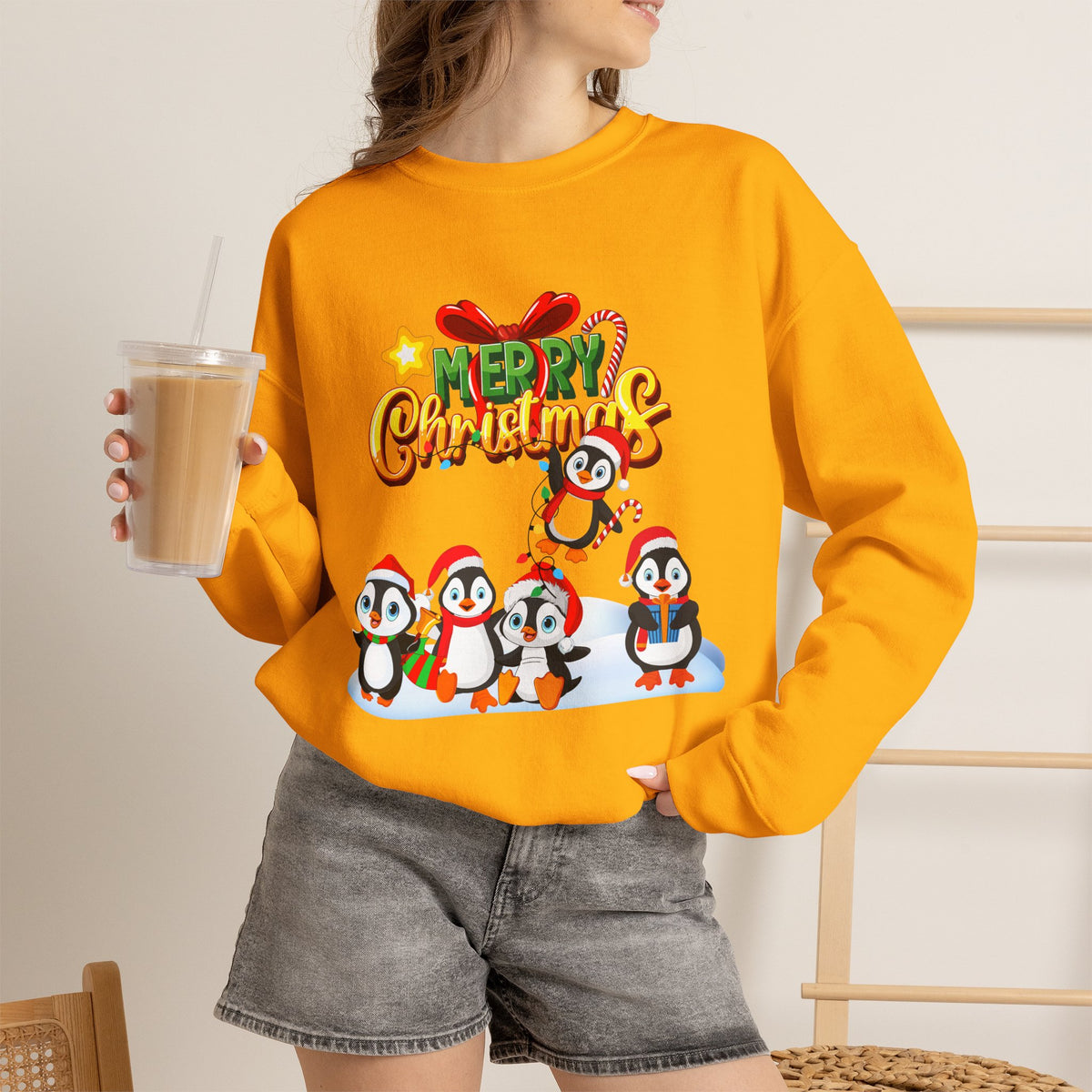 Merry Christmas Penguins  Sweatshirt