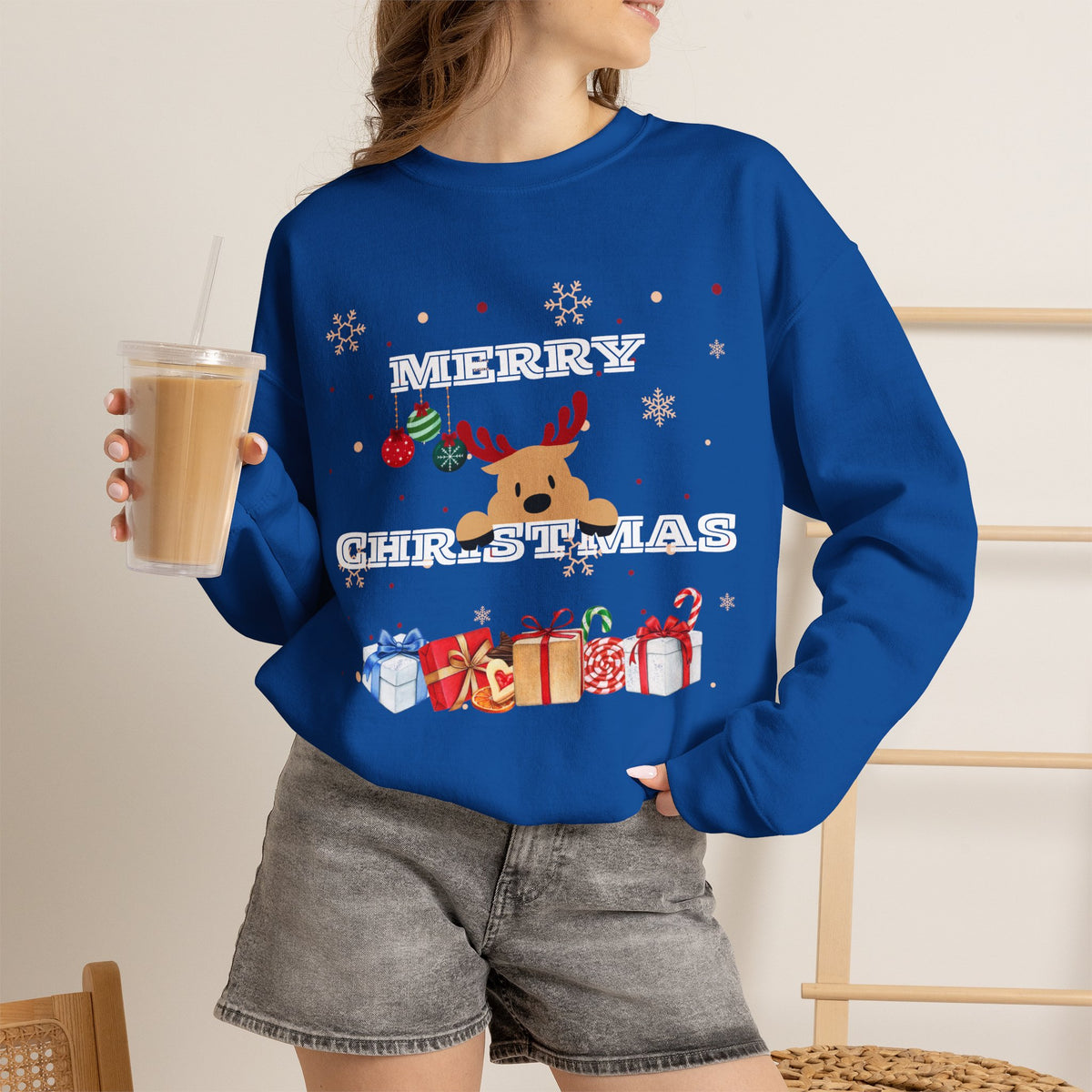 Merry Christmas Reindeer Sweatshirt